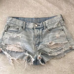 American Eagle distressed shorts